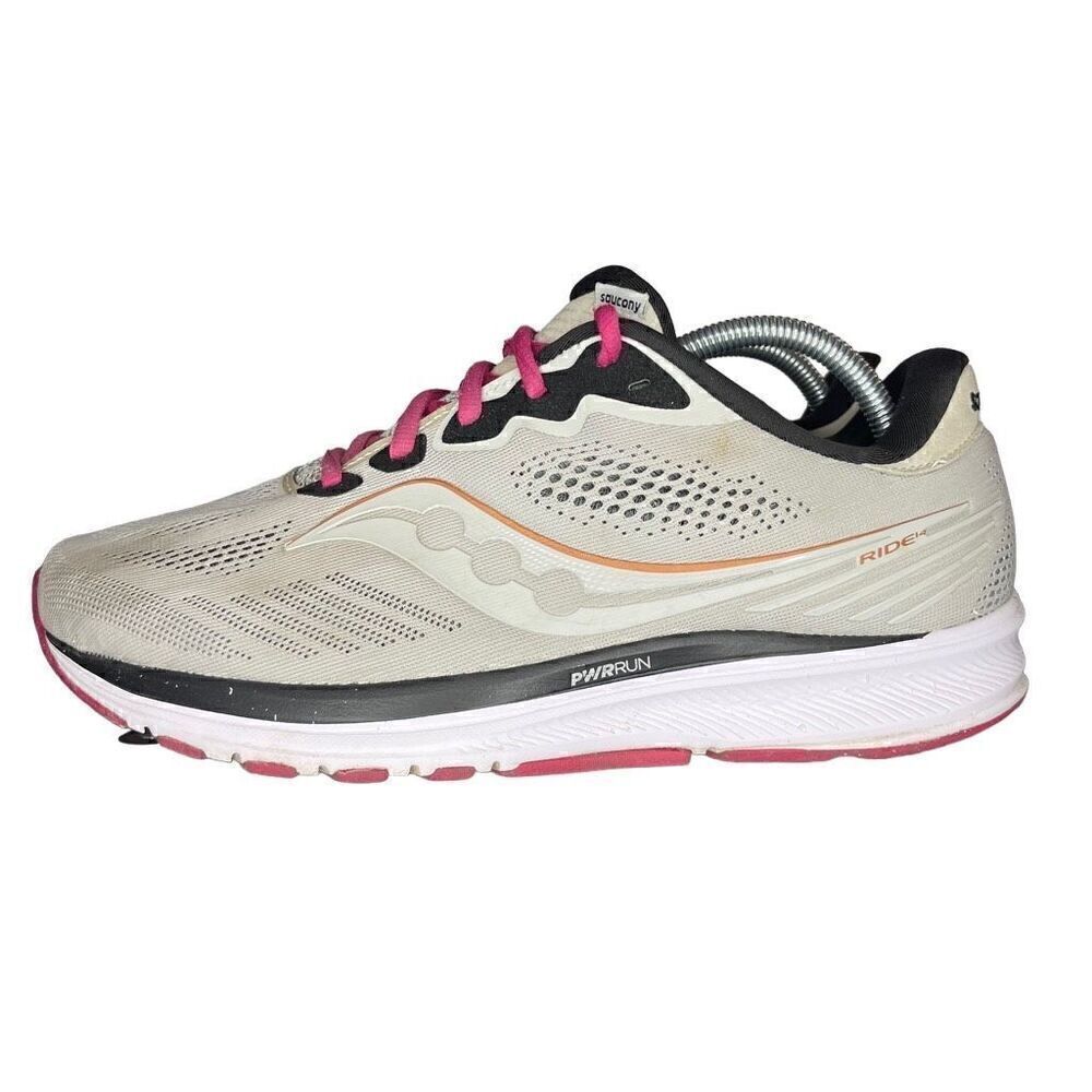 Saucony Womens Ride 14 S10651-55 Gray Running Shoes Sneakers Size 11 W